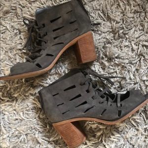 Vince Camuto Gray Block Heels